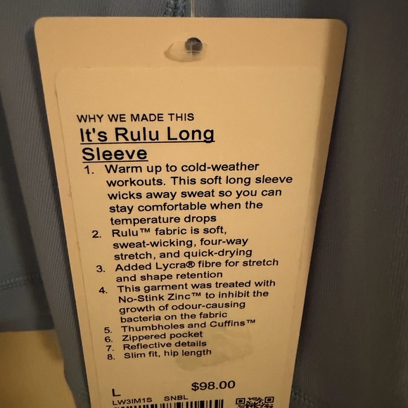 Lululemon It’s Rulu Long Sleeve Shirt - Picture 6 of 6